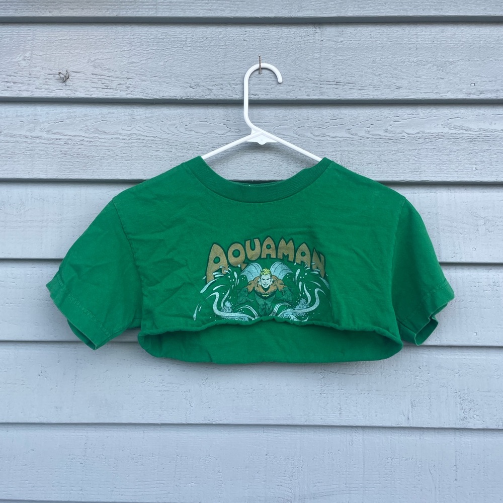 DC Comics Green Aquaman Crop Top